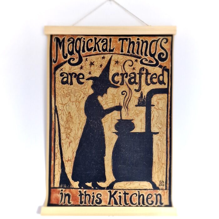 Magiczny Obrazek "Magickal Things are Crafted in this Kitchen"