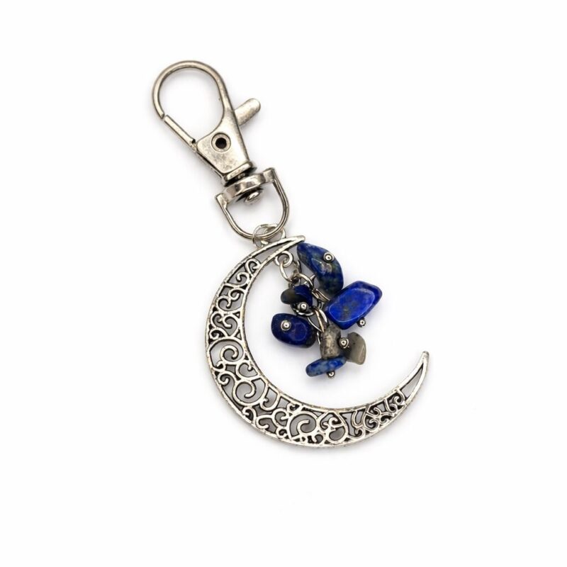 Brelok - Księżyc z Lapis Lazuli